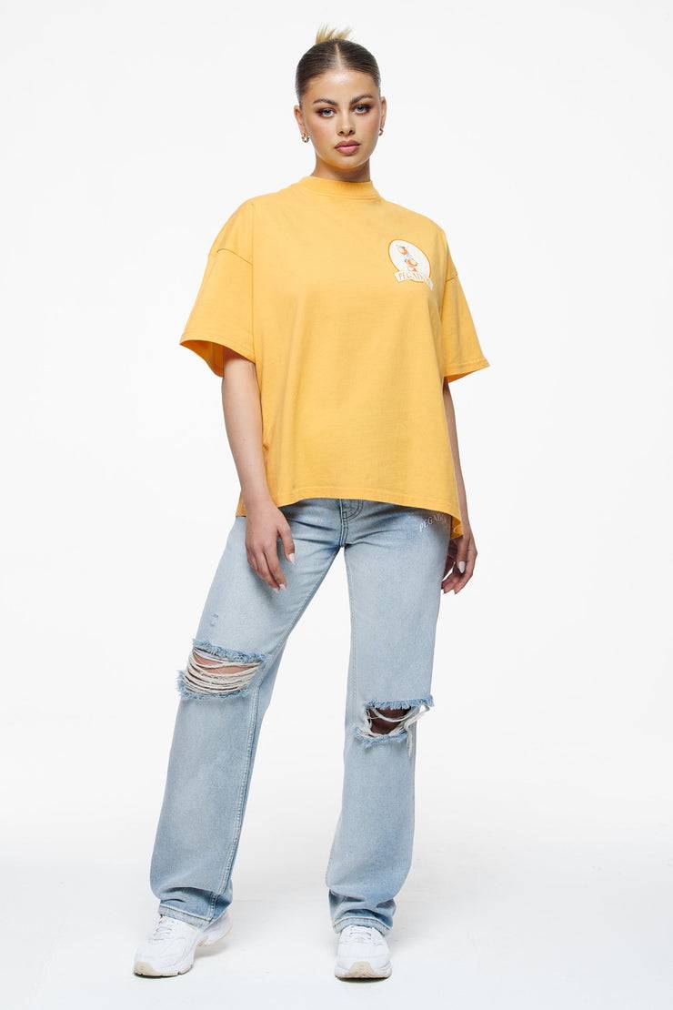 Pegador Brenda Heavy Oversized Tee Vintage Washed Golden Sun Großer Ausverkauf