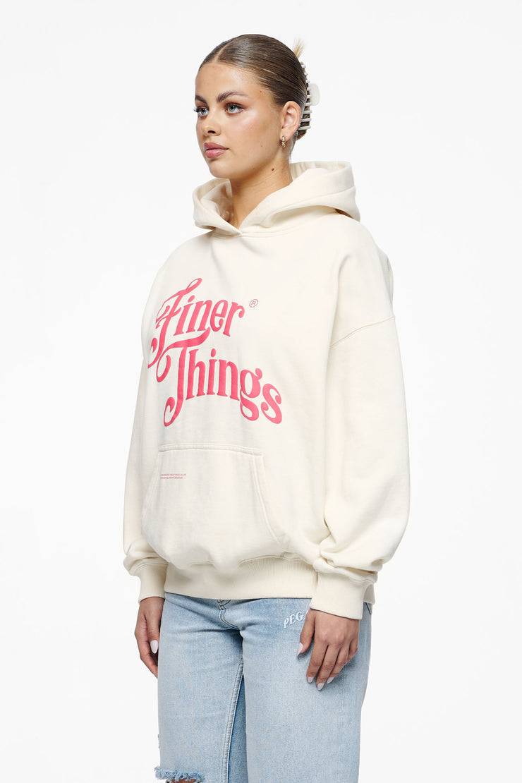 Pegador Birca Oversized Hoodie Vintage Washed Unbleached Flash Sale