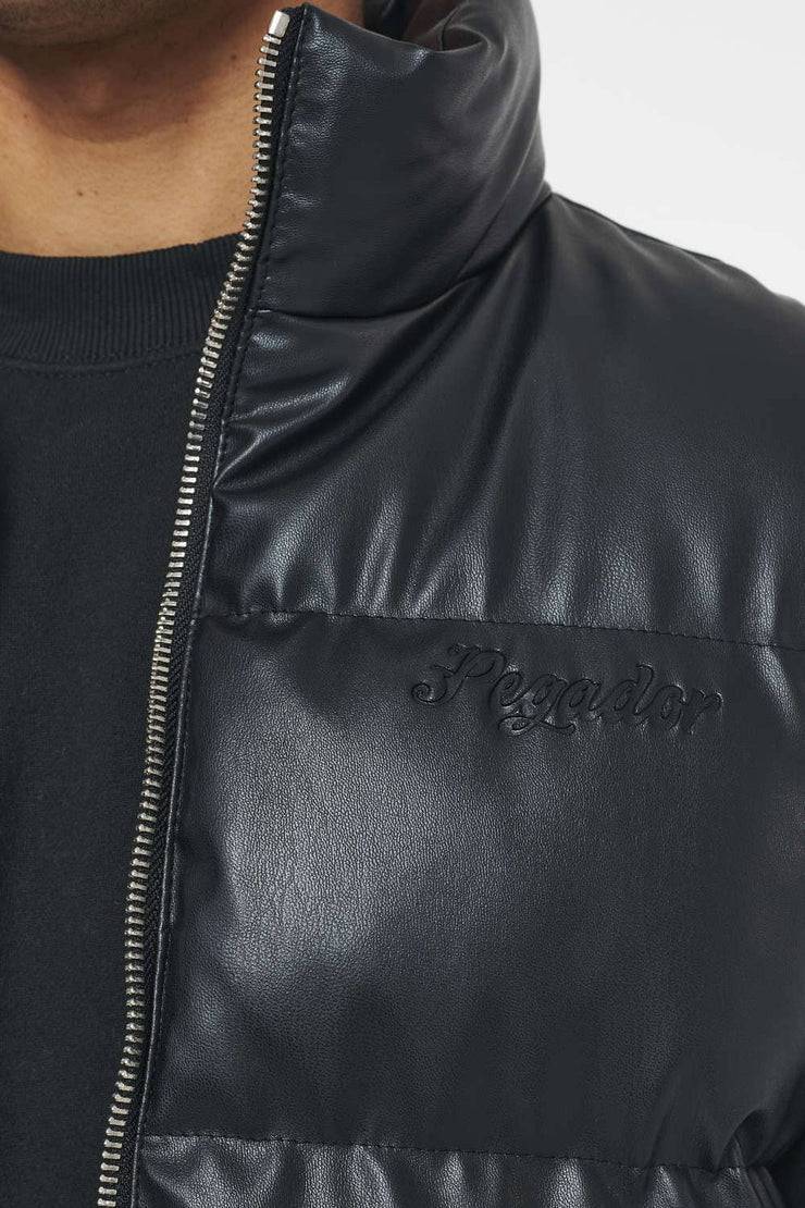 Pegador Arid Faux Leather Vest Black Ink Valentinstagsangebot