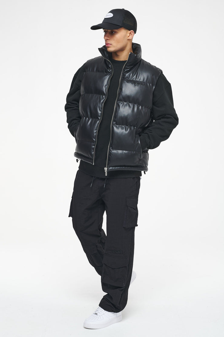 Pegador Bonac Baggy Track Pants Black Lagerräumung