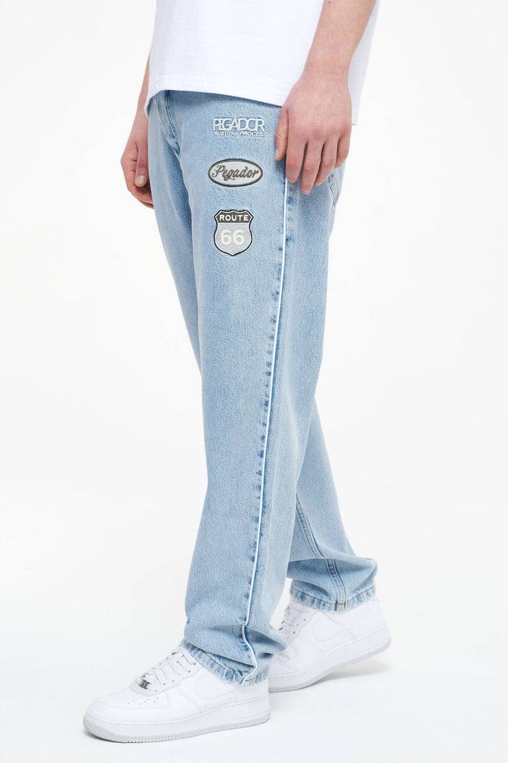 Pegador Vanness Baggy Jeans Washed Blue Große Rabatte