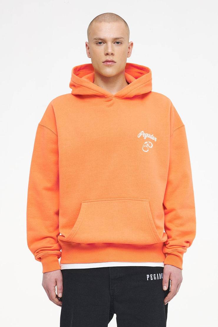 Pegador Skena Oversized Hoodie Vintage Washed Sunrise Orange Letzte 3 Tage