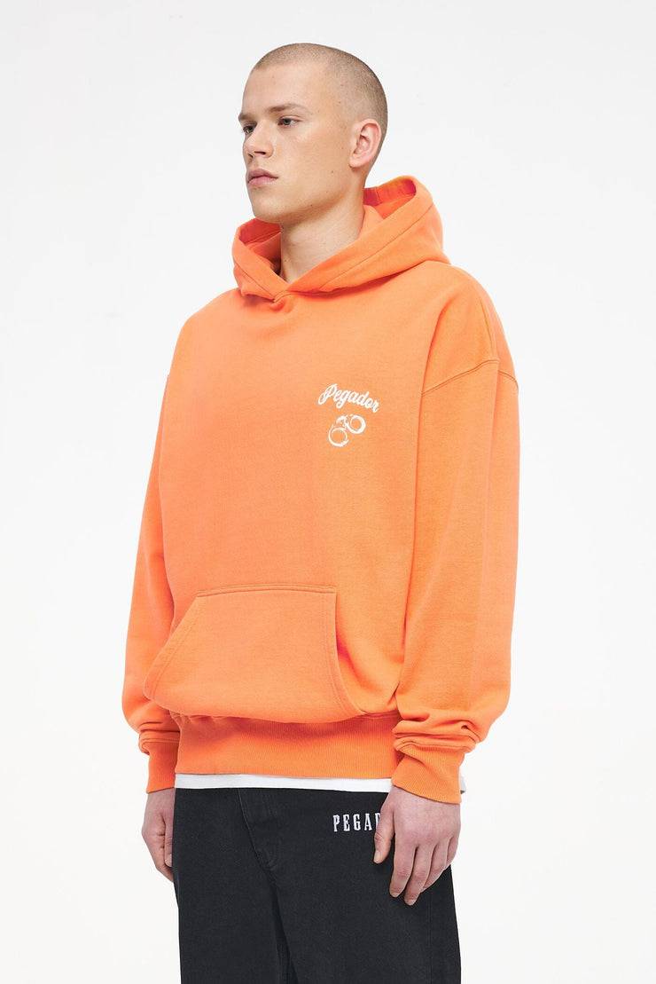 Pegador Skena Oversized Hoodie Vintage Washed Sunrise Orange Letzte 3 Tage