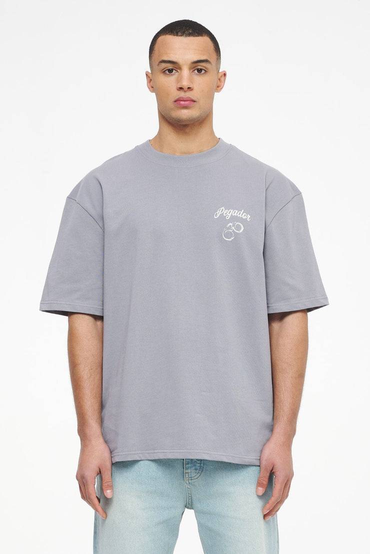 Pegador Skena Oversized Tee Vintage Washed Dusk Grey JETZT KAUFEN