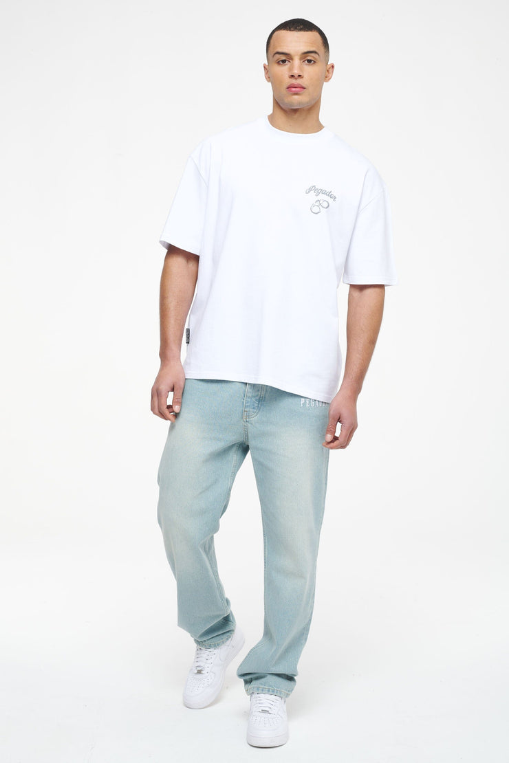 Pegador Skena Oversized Tee White Neueste Stile