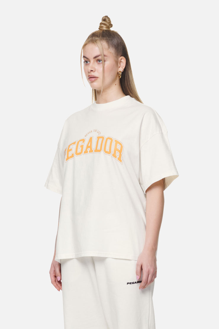 Pegador Wayruna Heavy Oversized Tee Washed Coconut Milk Letzter Tag