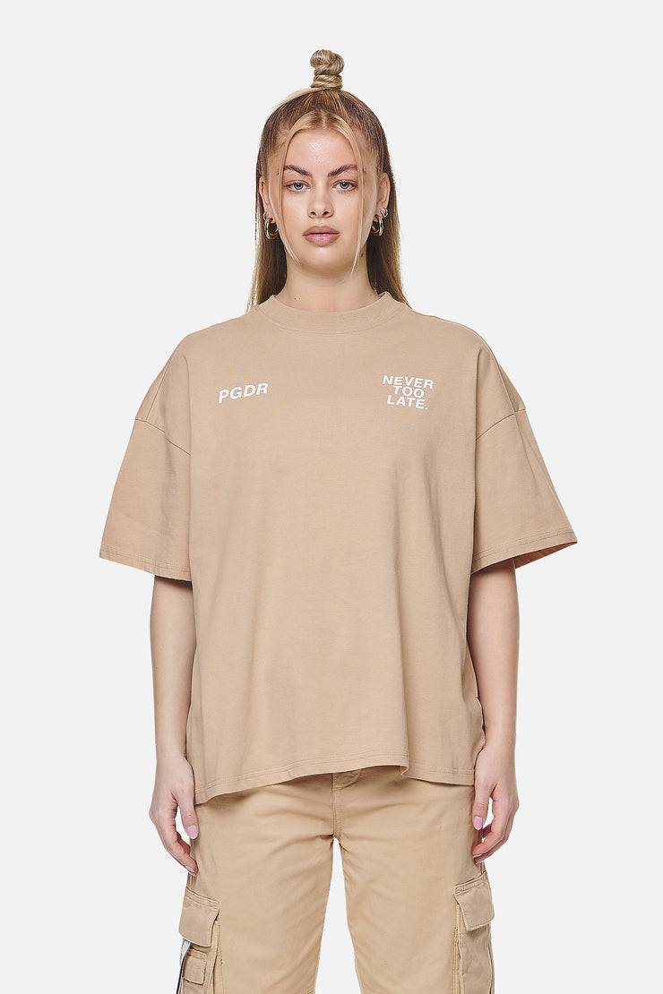 Pegador Airville Heavy Oversized Tee Washed Safari Sand Bis zu 65% Rabatt