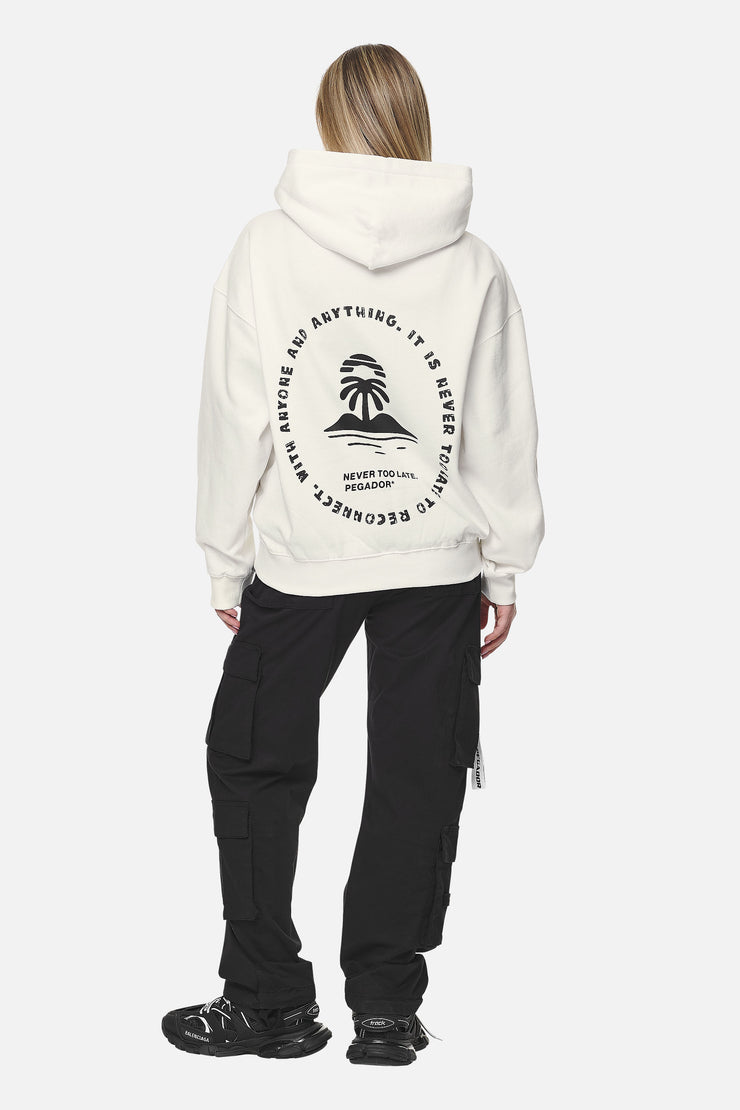 Pegador Palmyra Oversized Hoodie Washed Coconut Milk Discount Store für neue Produkte