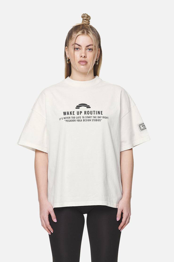 Pegador Idalia Heavy Oversized Tee Washed Coconut Milk Super Rabatt