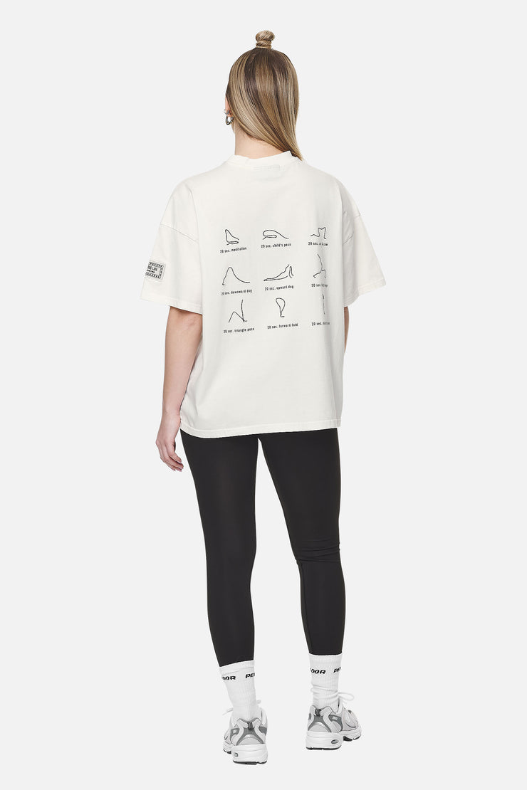 Pegador Idalia Heavy Oversized Tee Washed Coconut Milk Super Rabatt