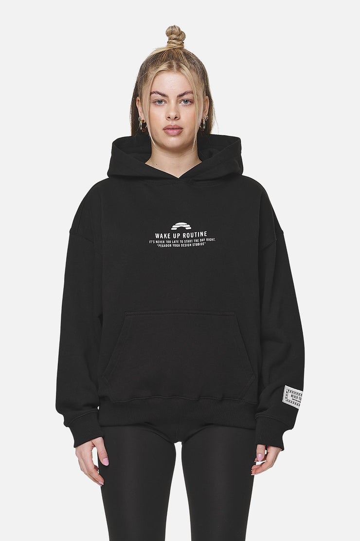 Pegador Idalia Oversized Hoodie Black 50% Rabatt mit kostenlosem Versand