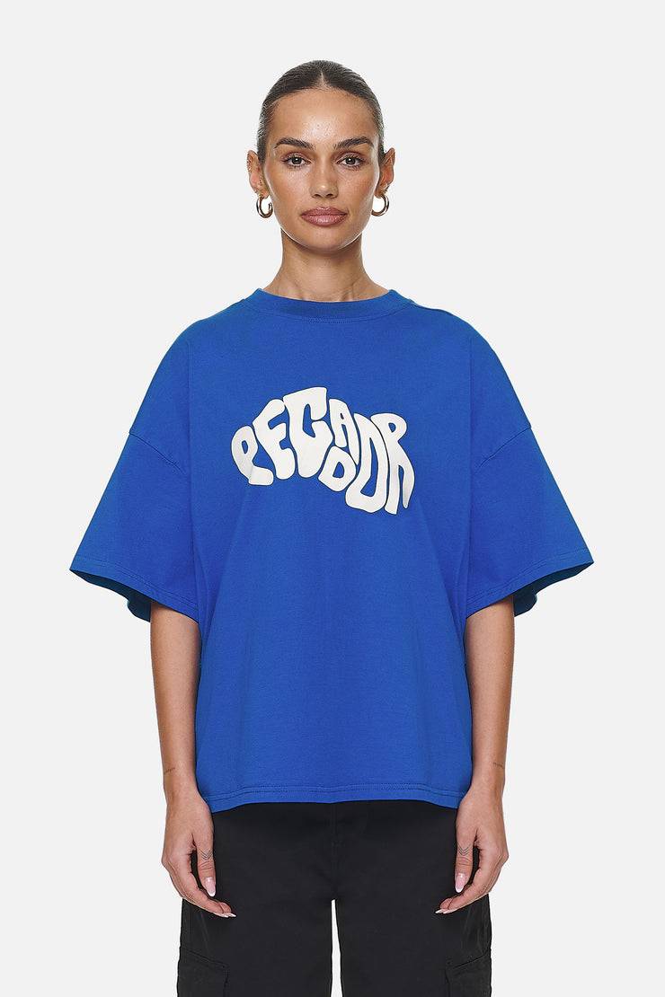 Pegador Paluma Heavy Oversized Tee Washed True Blue Fabrikladen