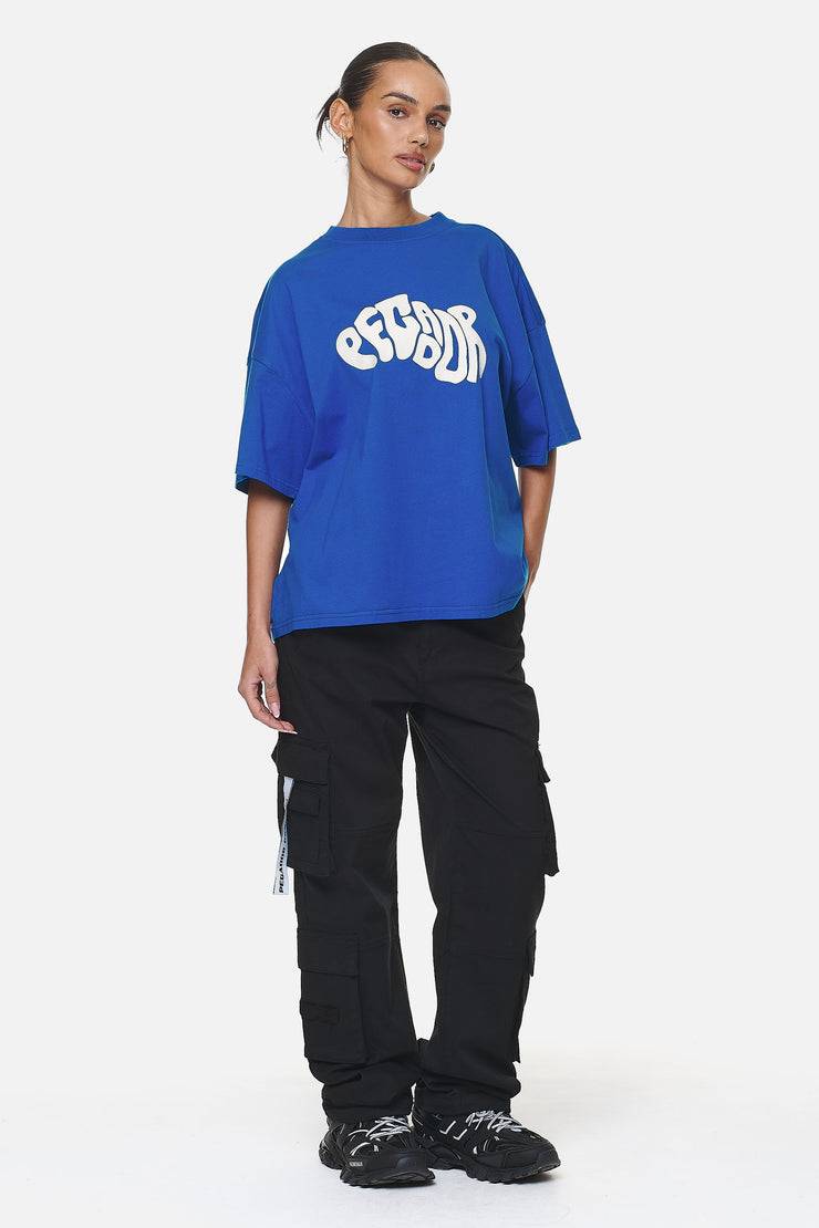 Pegador Paluma Heavy Oversized Tee Washed True Blue Fabrikladen