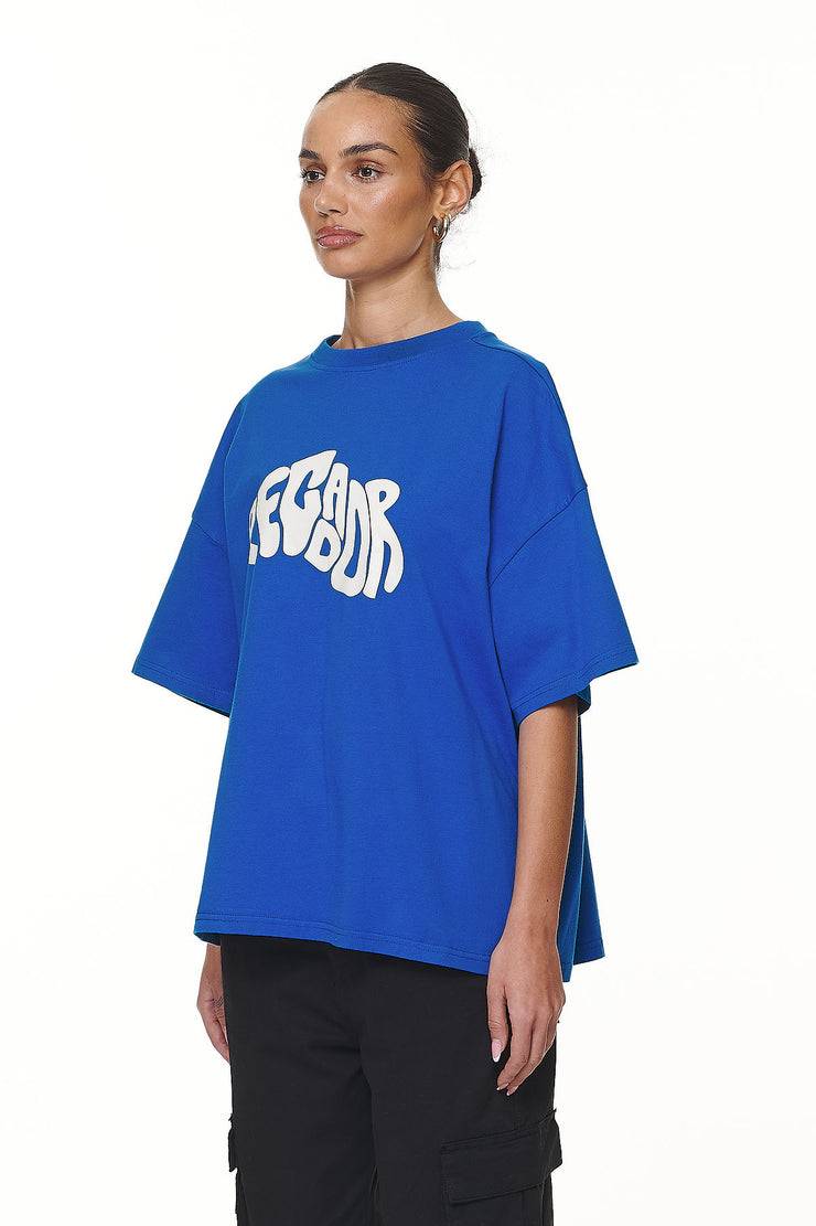 Pegador Paluma Heavy Oversized Tee Washed True Blue Fabrikladen