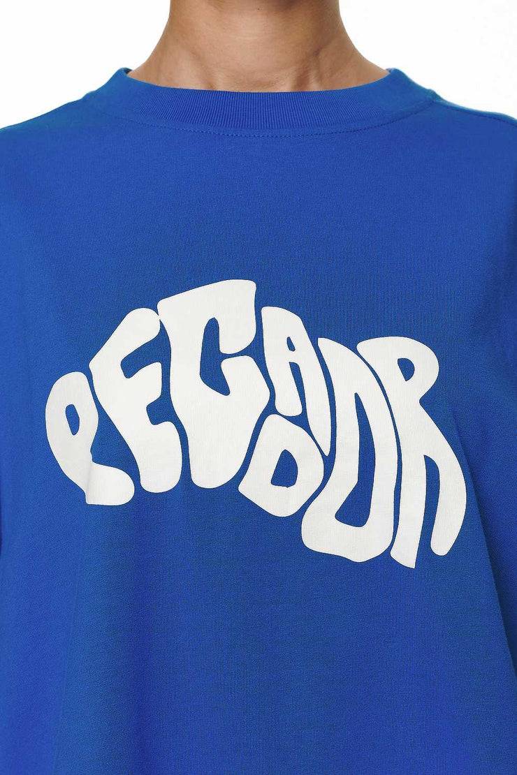 Pegador Paluma Heavy Oversized Tee Washed True Blue Fabrikladen