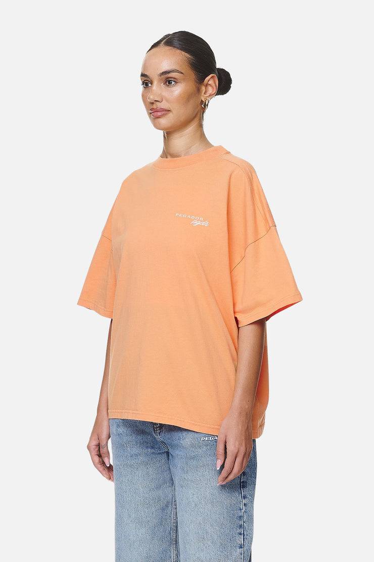 Pegador Berri Heavy Oversized Tee Washed Apricot Im Verkauf