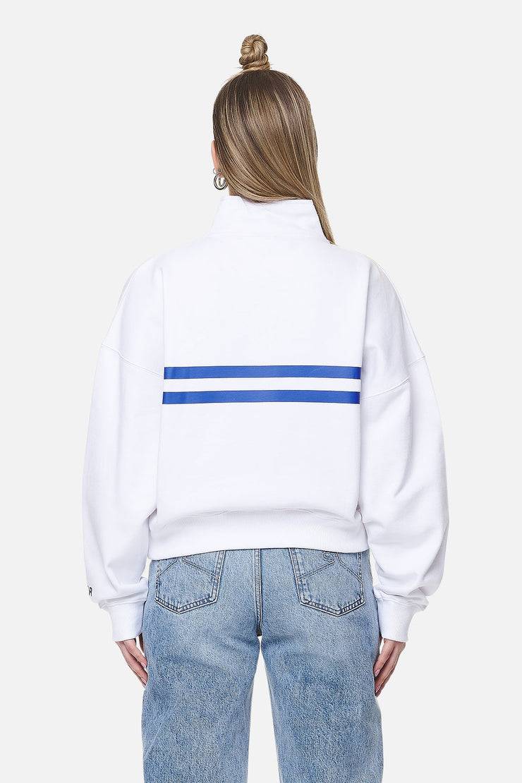 Pegador Sarina Oversized Halfzip Sweater White Rabatte dieses Monats