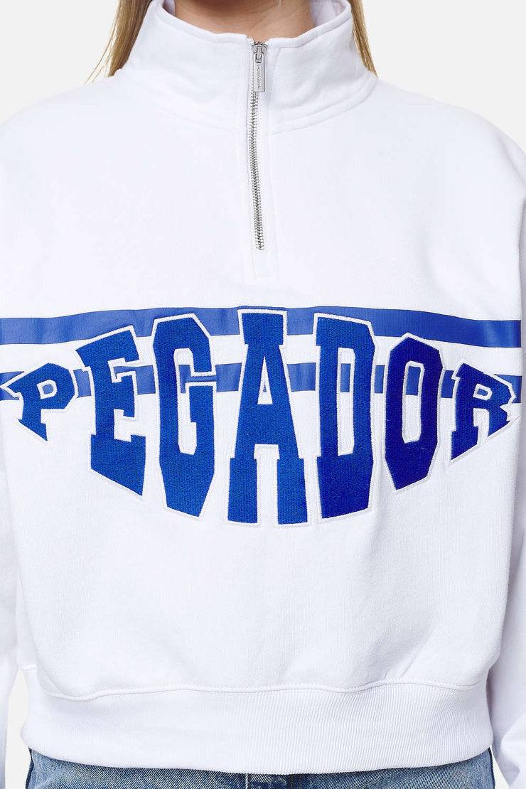 Pegador Sarina Oversized Halfzip Sweater White Rabatte dieses Monats