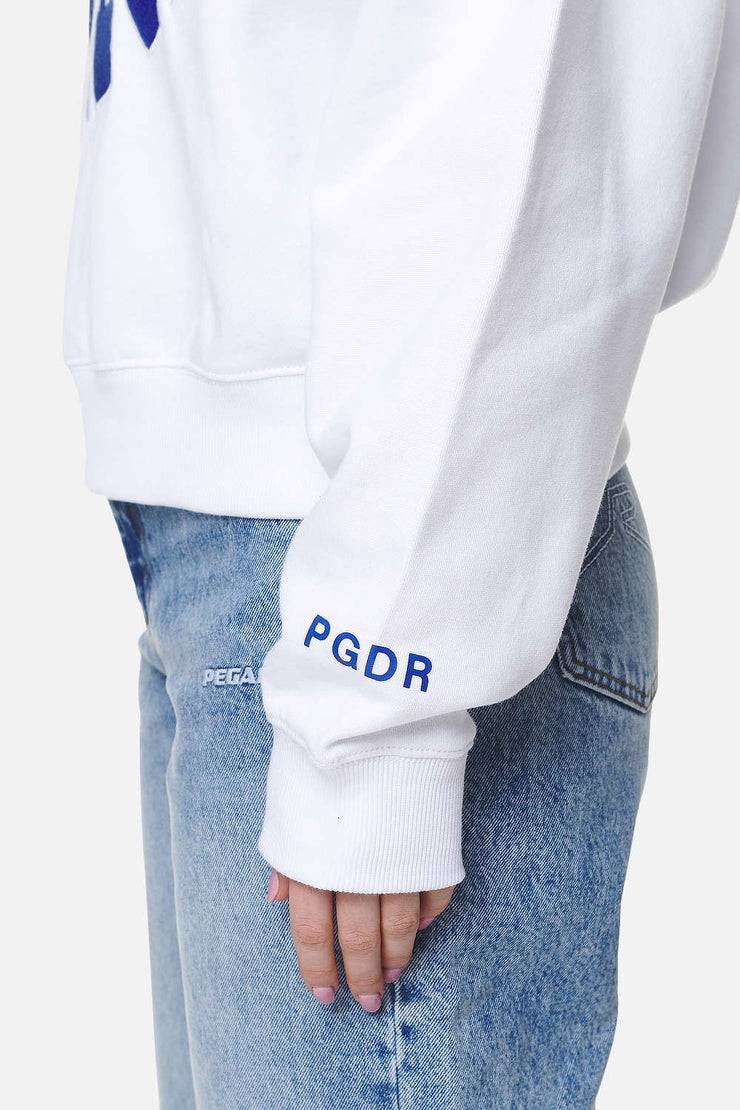 Pegador Sarina Oversized Halfzip Sweater White Rabatte dieses Monats