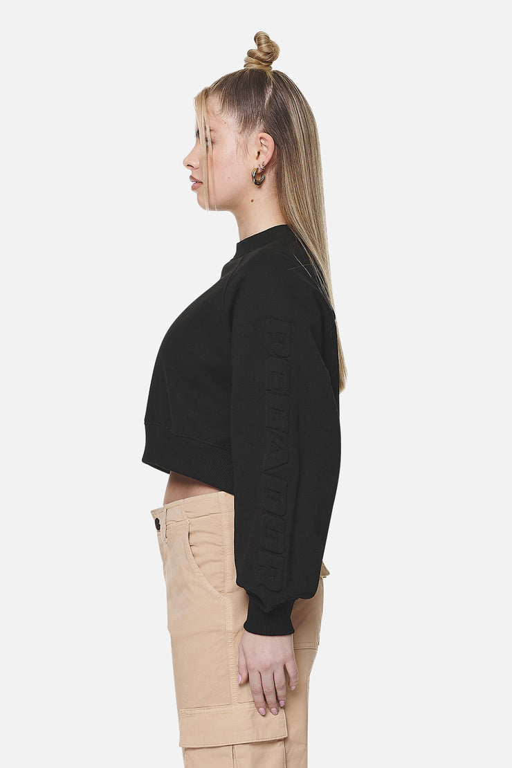 Pegador Kintore Cropped Oversized Raglan Sweater Black Online