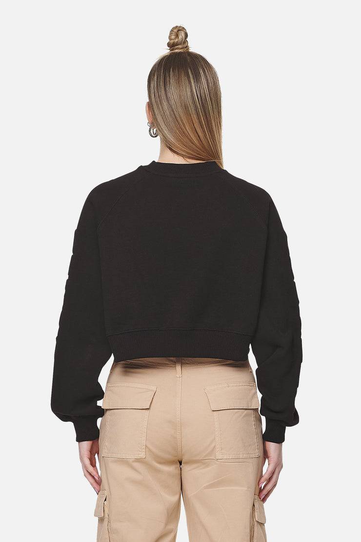 Pegador Kintore Cropped Oversized Raglan Sweater Black Online