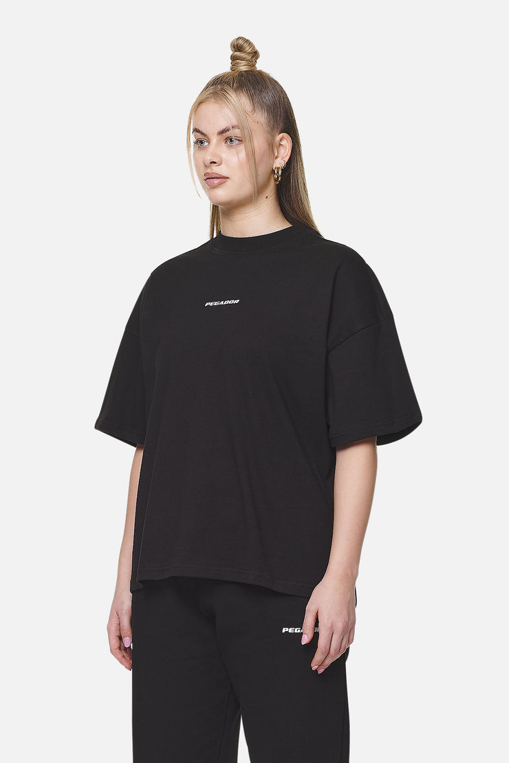 Pegador Arendal Logo Heavy Oversized Tee Black White Hotsell