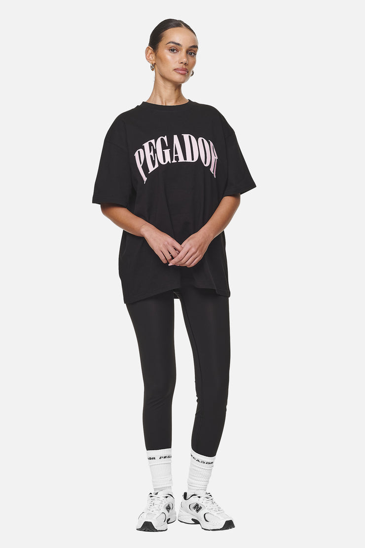 Pegador Miami Oversized Tee Black Flamingo Limitierter Zeitrabatt
