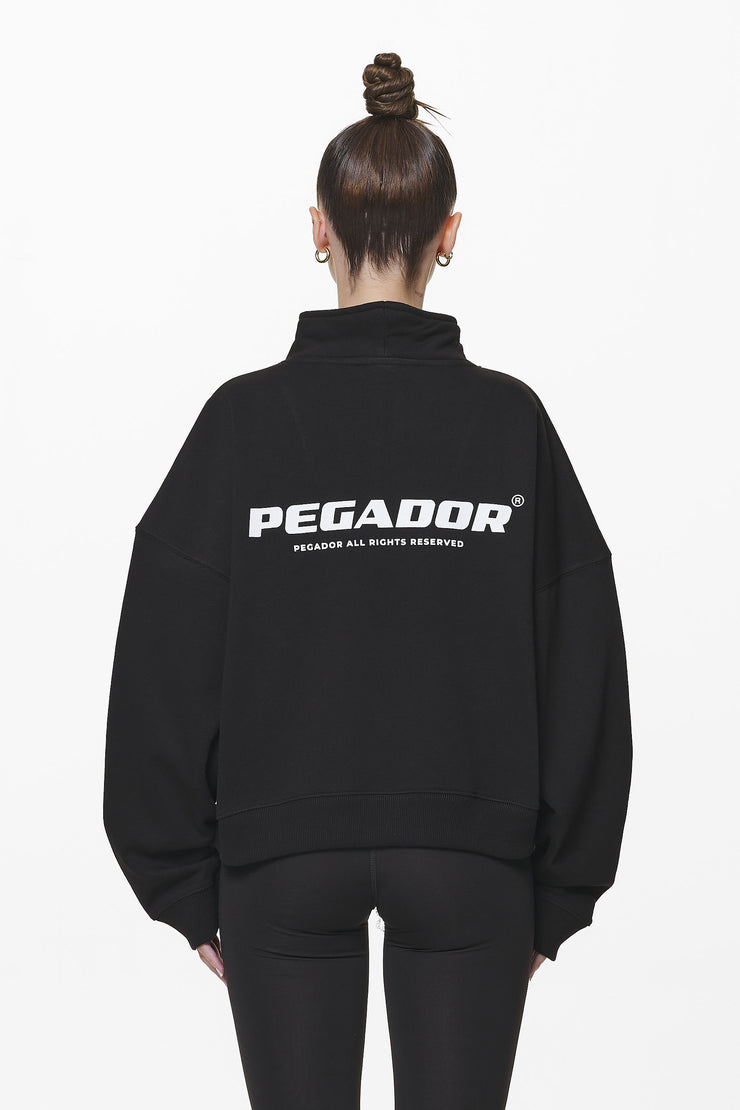 Pegador Vuku Logo Oversized Halfzip Black Fabrikpreis