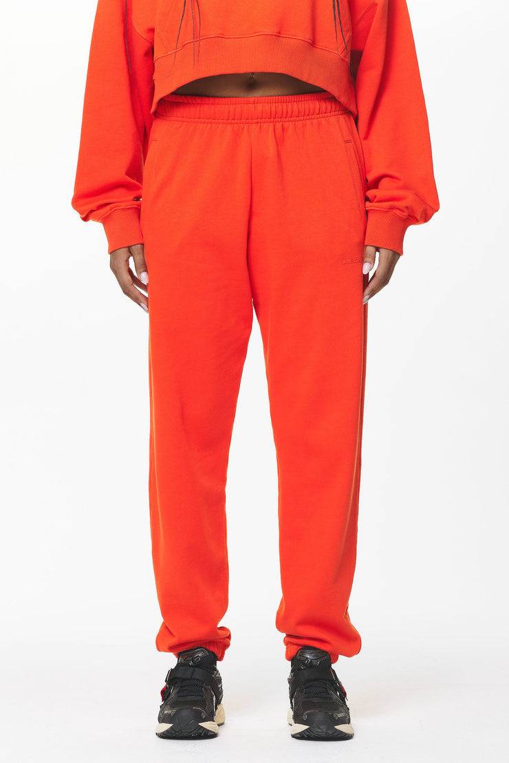 Pegador Villa High Waisted Sweat Pants Washed Signal Red Gum Rabatt
