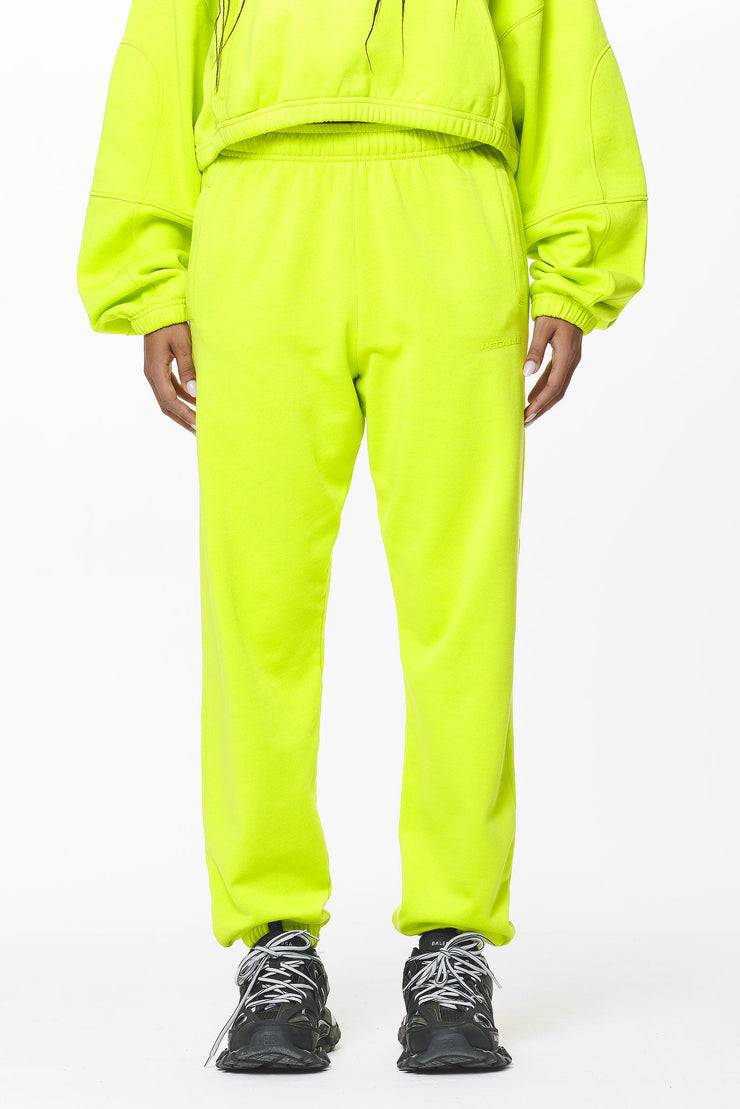 Pegador Villa High Waisted Sweat Pants Washed Lime Yellow Gum Versandkostenfrei