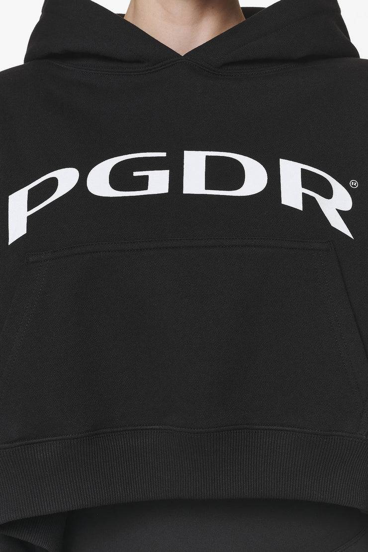 Pegador Troms Oversized Cropped Hoodie Black Begrenztes Angebot