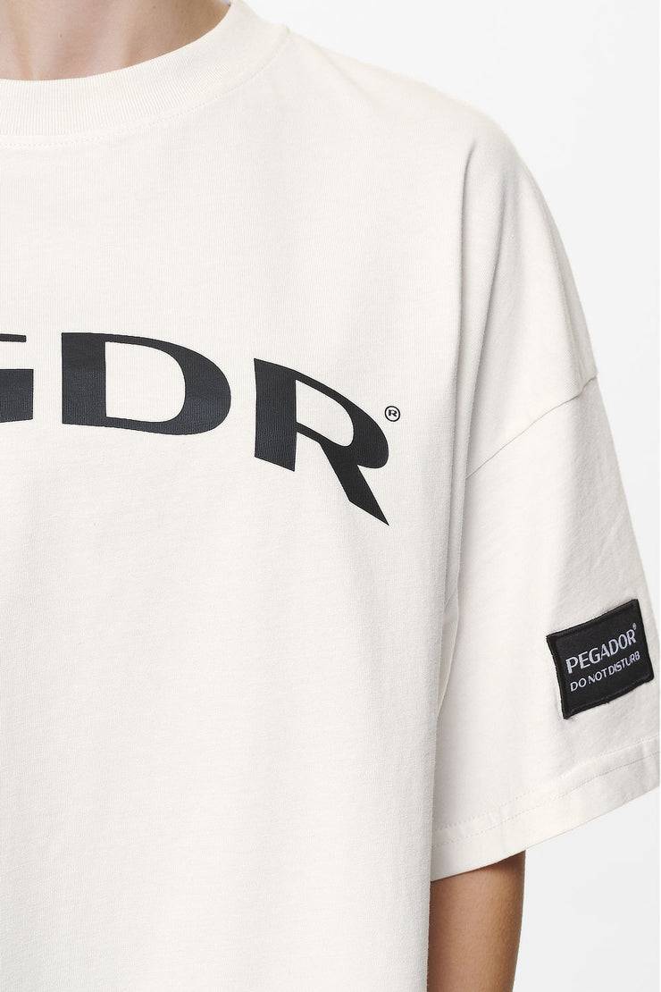 Pegador Troms Heavy Oversized Tee Washed Salty Cream Online Shopping