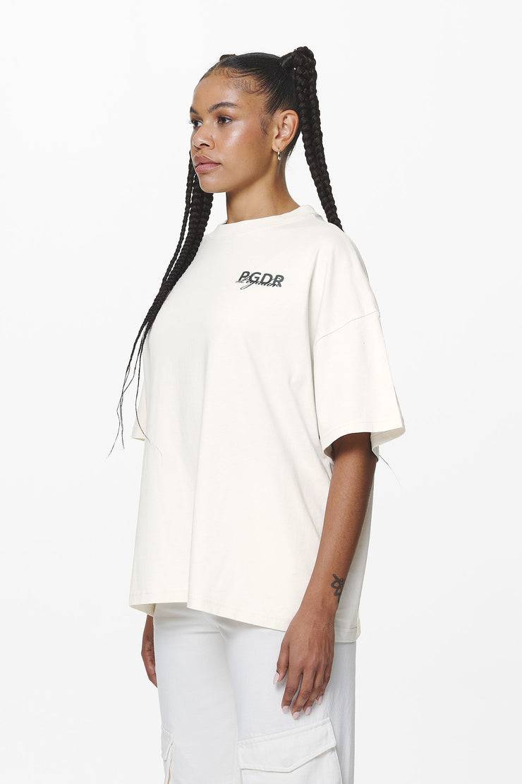 Pegador Sona Heavy Oversized Tee Washed Salty Cream Saisonschlussverkauf