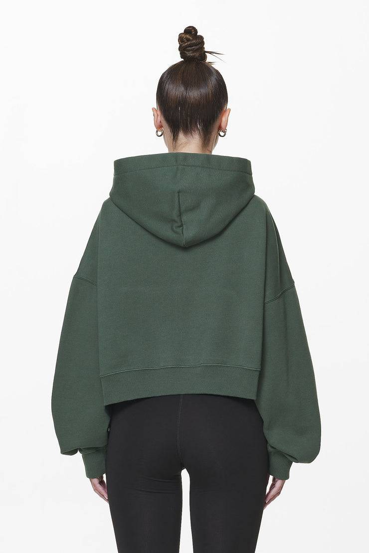 Pegador Salita Oversized Cropped Hoodie Washed Sage Green Gum Osterangebot