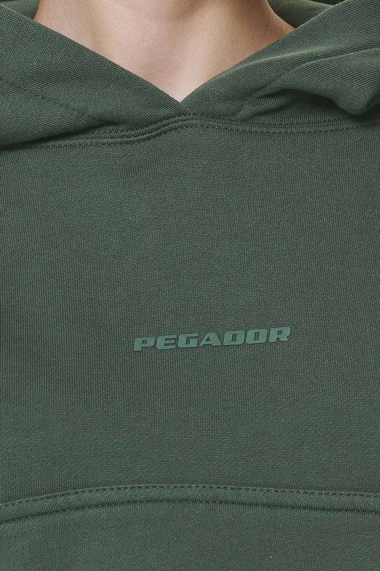 Pegador Salita Oversized Cropped Hoodie Washed Sage Green Gum Osterangebot