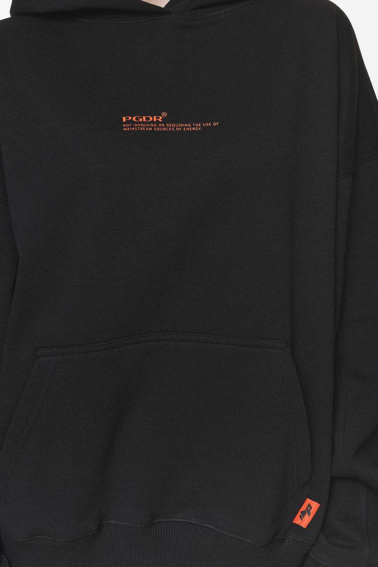 Pegador Navisk Oversized Hoodie Black Lagerräumung