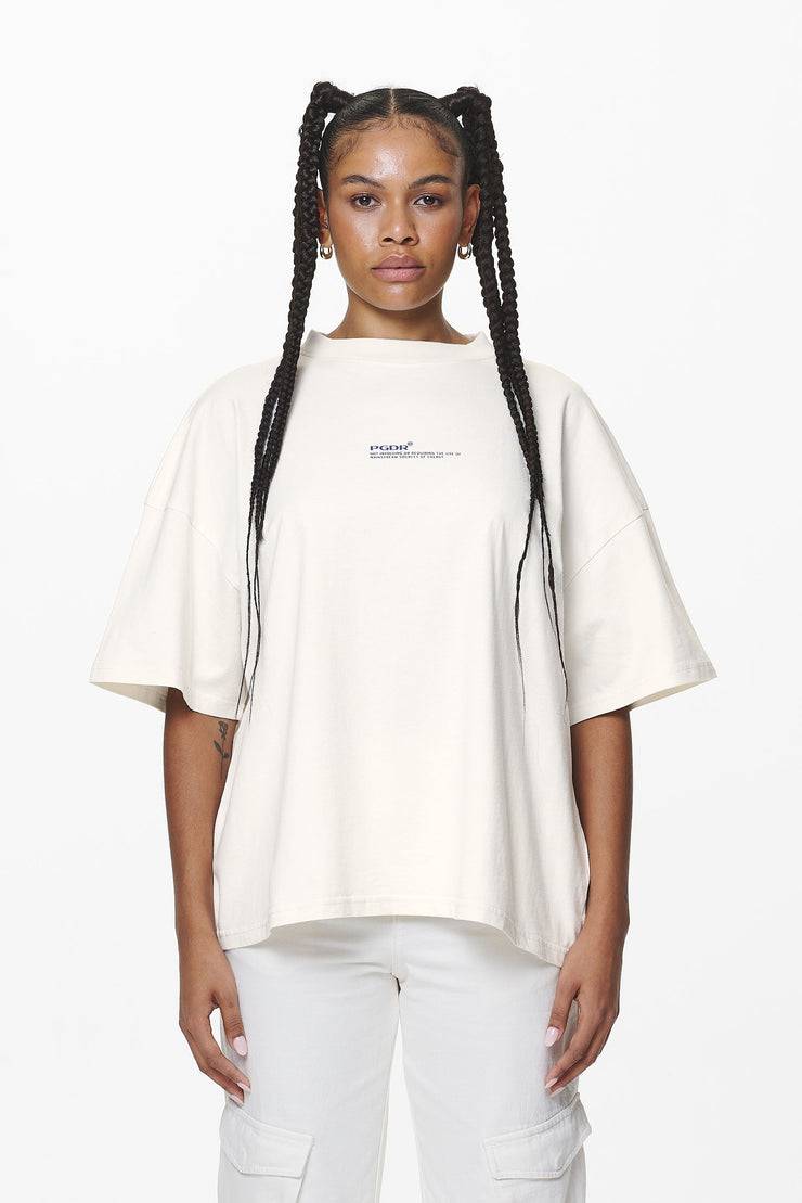 Pegador Navisk Heavy Oversized Tee Washed Salty Cream Heißer Verkauf
