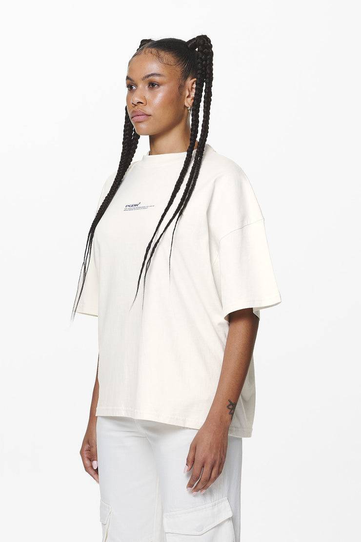 Pegador Navisk Heavy Oversized Tee Washed Salty Cream Heißer Verkauf