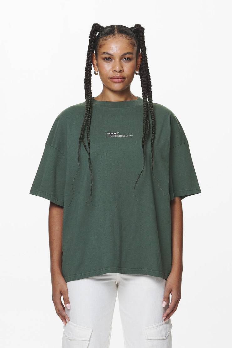 Pegador Navisk Heavy Oversized Tee Washed Sage Green Top Angebot