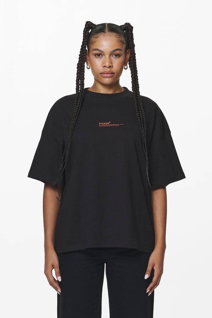 Pegador Navisk Heavy Oversized Tee Black Neueste Mode