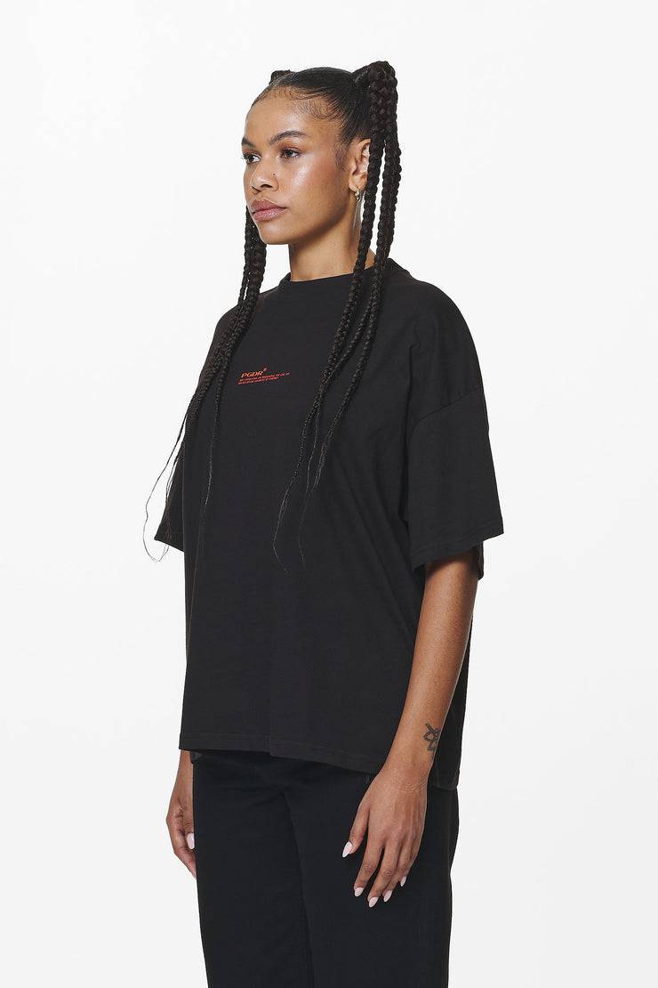 Pegador Navisk Heavy Oversized Tee Black Neueste Mode