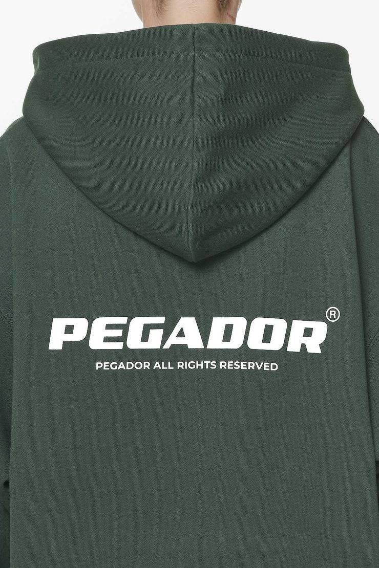 Pegador Malm Logo Oversized Hoodie Dress Washed Sage Green Bestseller