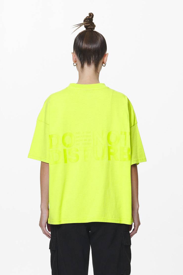 Pegador Groven Heavy Oversized Tee Washed Lime Yellow Riesige Ersparnisse