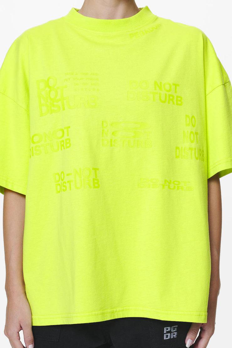Pegador Groven Heavy Oversized Tee Washed Lime Yellow Riesige Ersparnisse