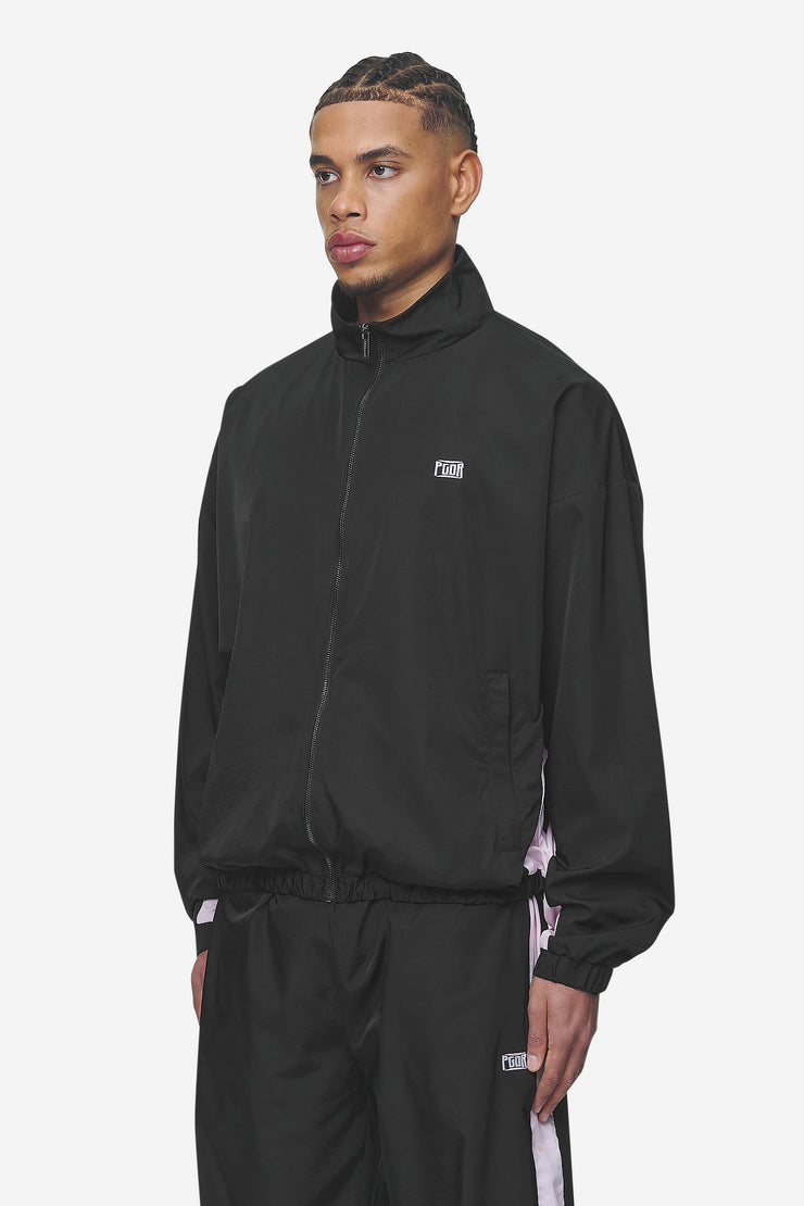 Pegador Stow Boxy Track Jacket Black Bubblegum Kostenlose Rückgabe