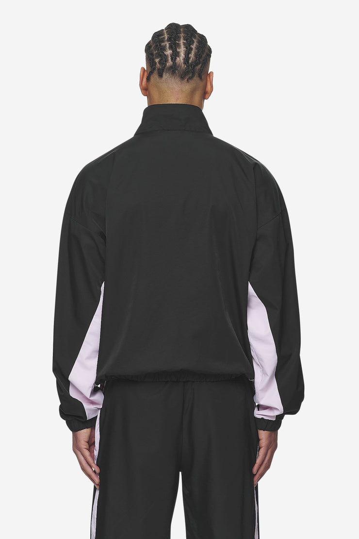 Pegador Stow Boxy Track Jacket Black Bubblegum Kostenlose Rückgabe