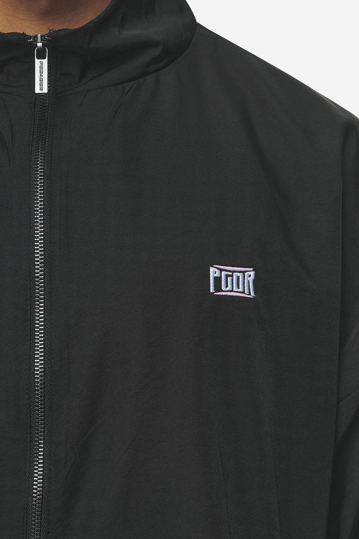 Pegador Stow Boxy Track Jacket Black Bubblegum Kostenlose Rückgabe