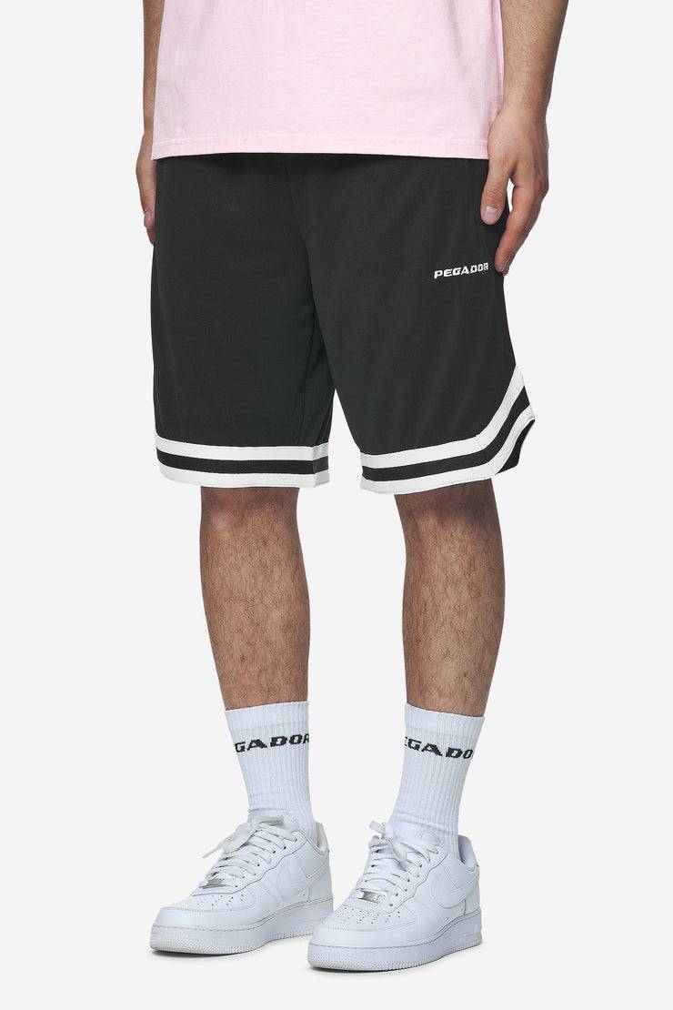 Pegador Lansing Basketball Shorts Black Zeitbegrenzte Promotion