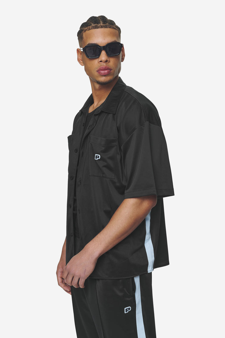 Pegador Zeno Boxy Shirt Black Baby Blue Riesige Rabatte
