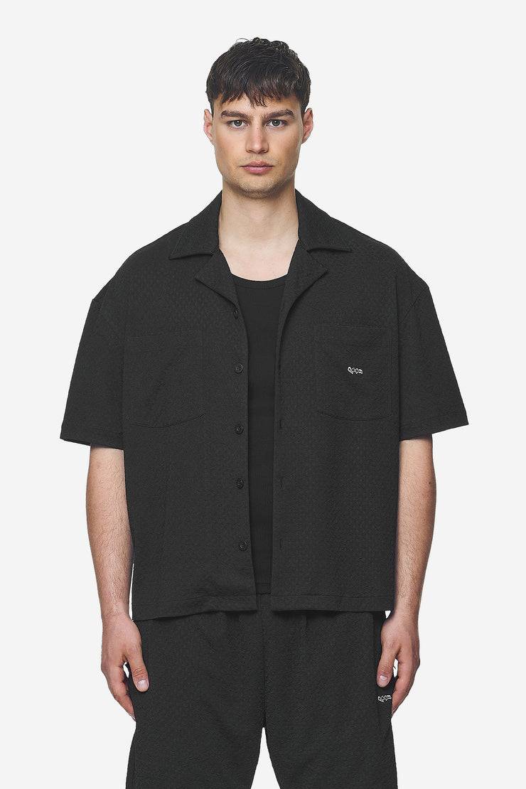 Pegador Wyton Structured Summer Shirt Black Black Friday Preise